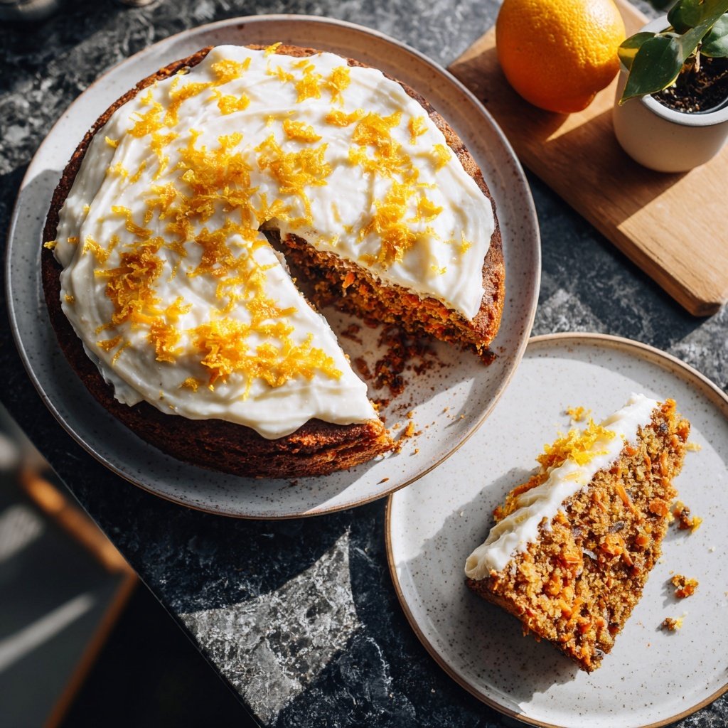 Karottenkuchen Mit Orangen Saft