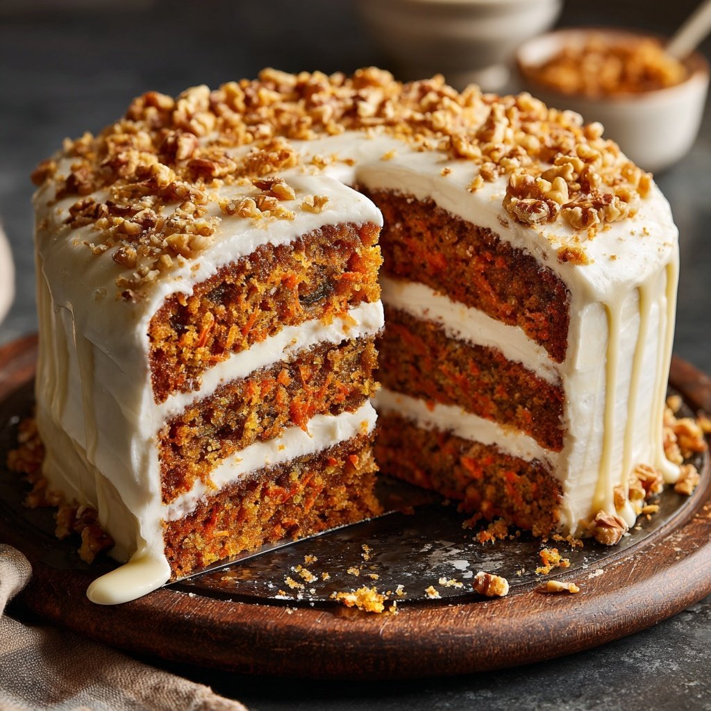 Saftiger Karottenkuchen Mit Joghurt Frosting