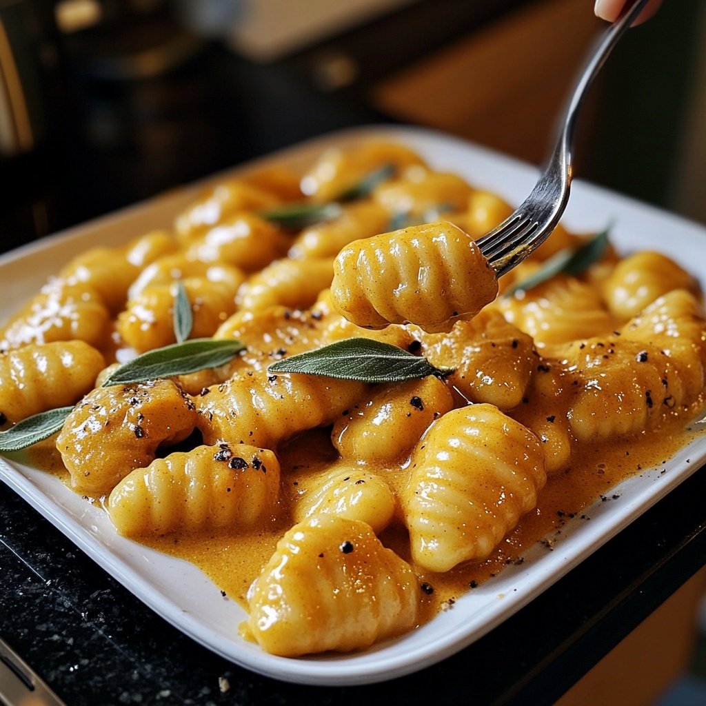 Gnocchi mit Kürbissauce