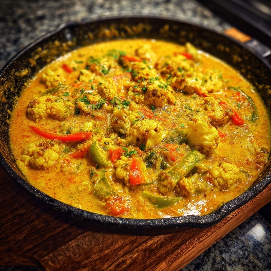 Blumenkohl Gemüse Curry Mild