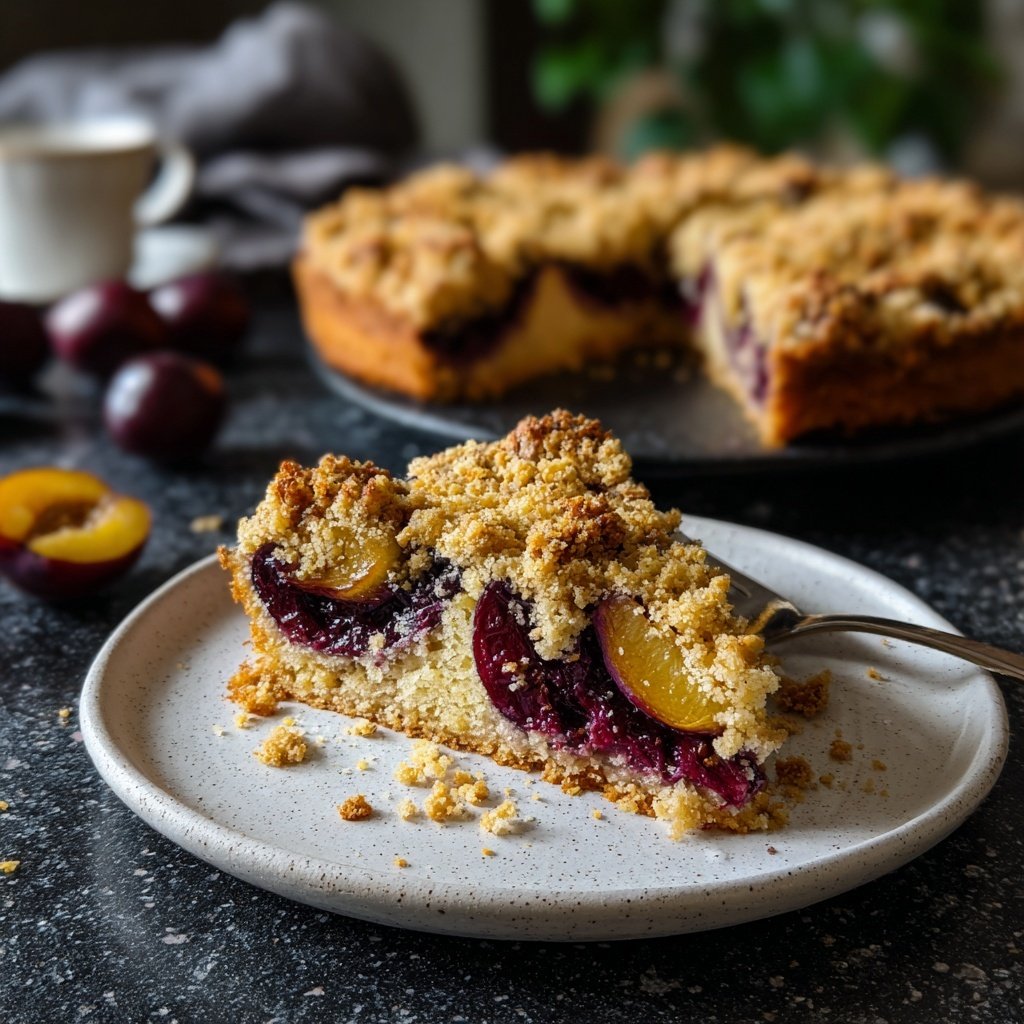 Streuselkuchen Mit Pflaumen