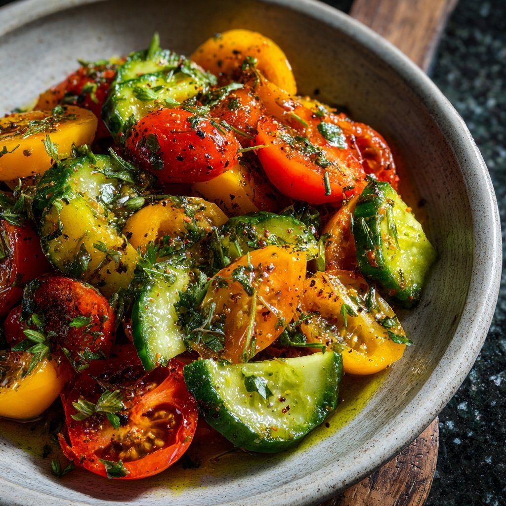 Grill Beilagen Mit Tomaten Und Gurke
