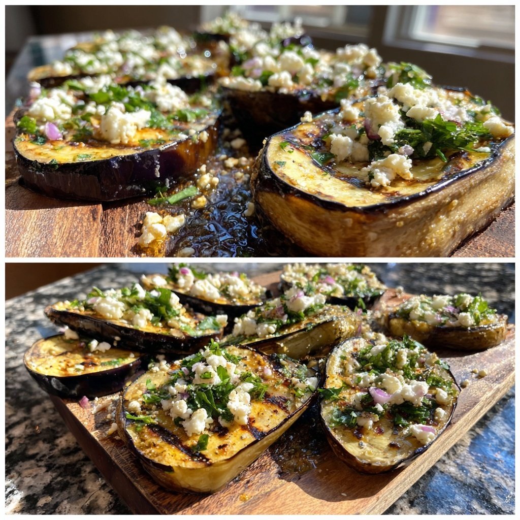 Gegrillte Auberginen Scheiben