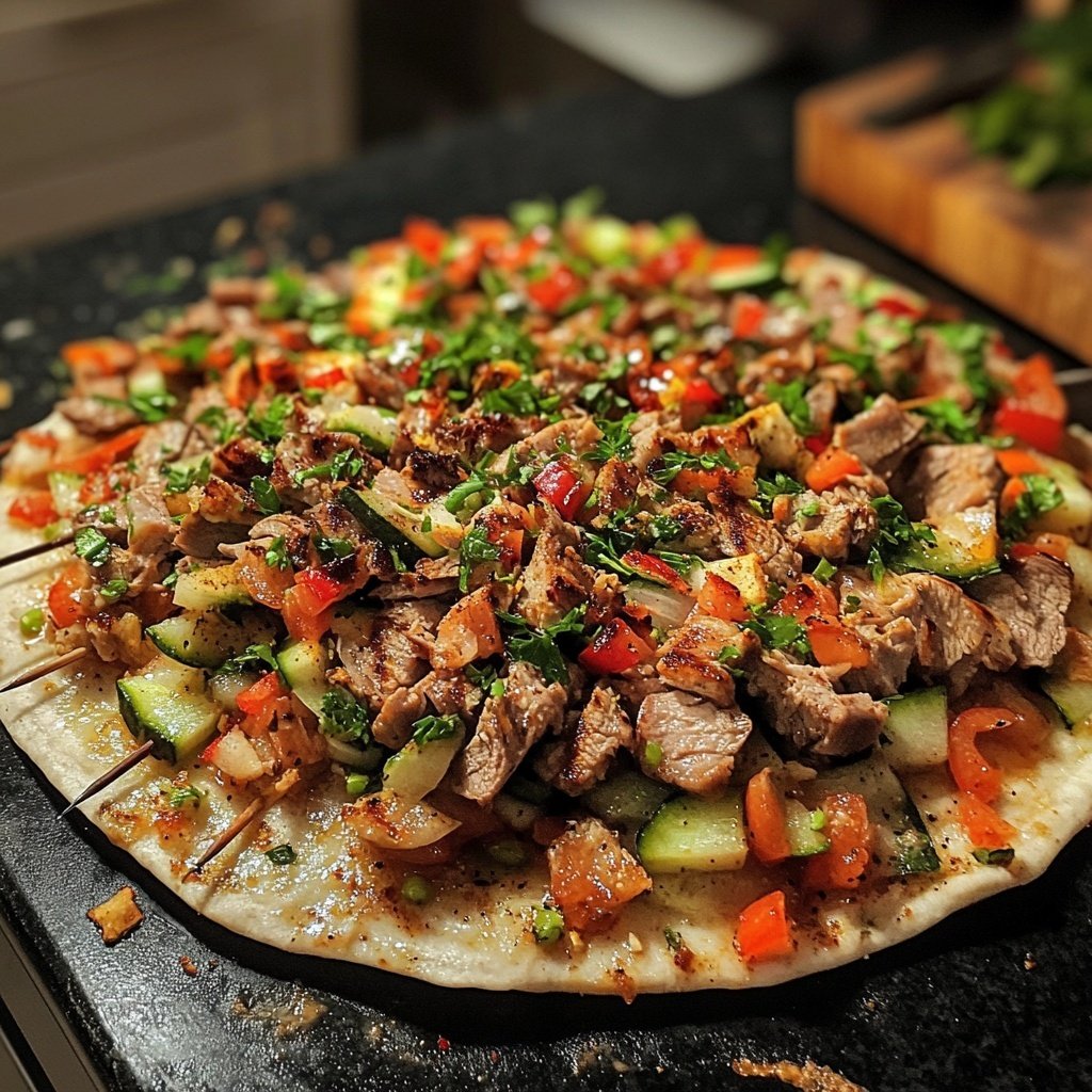 Klassischer Döner Kebab wie vom Imbiss