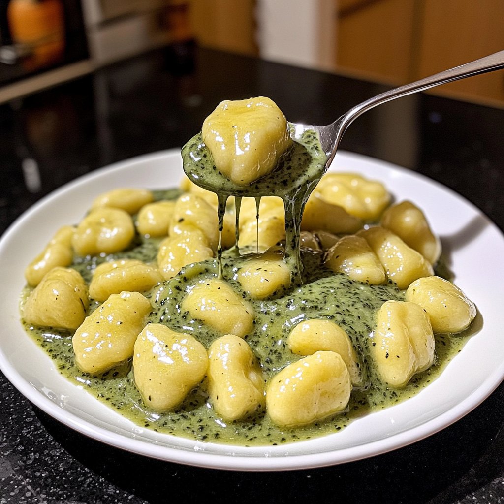 Gnocchi mit Spinat-Sahne-Sauce