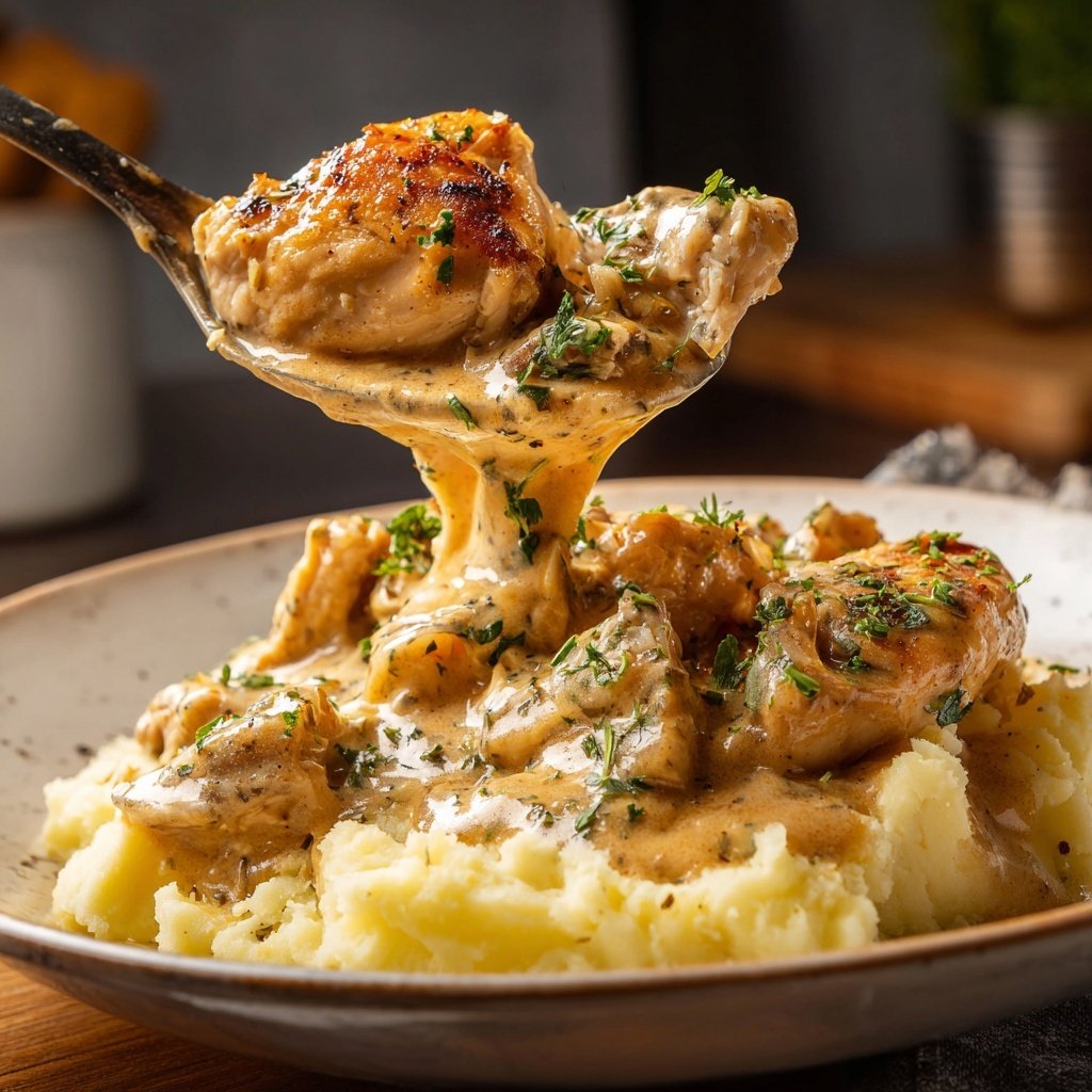 Hausmannskost Cremiges Hähnchen mit Kartoffelpüree