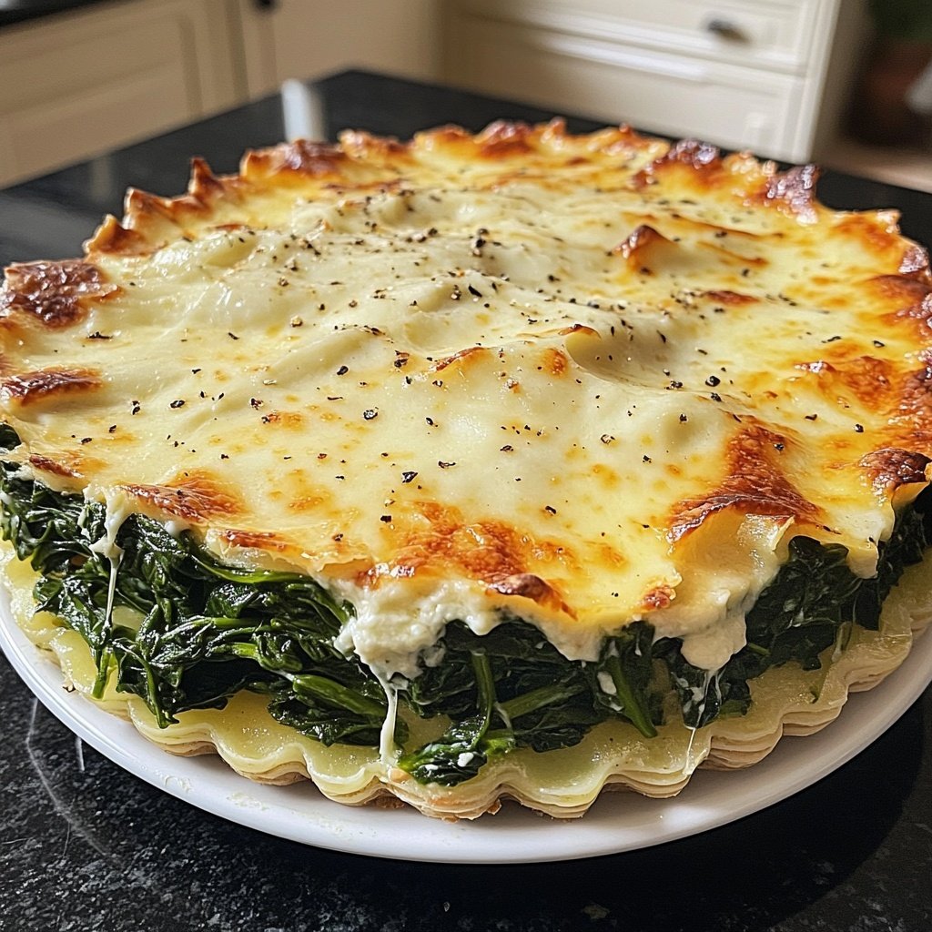 Kartoffelauflauf mit Spinat